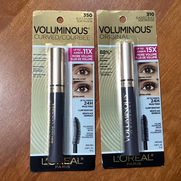 Loreal Paris Voluminous Original/Curved Mascara Bundle - Picture 2 of 10